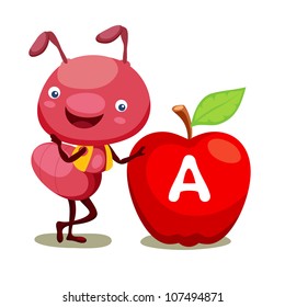 Ant and apple