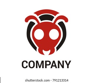 ant bug insect pest animal nature wildlife logo design idea concept illustration
