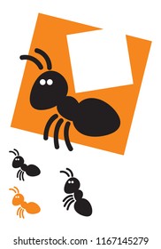 Ant the builder. Kit for logo or illustration