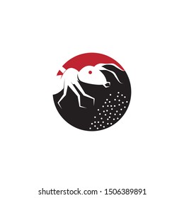 Ant cartoon icon and symbol vector illustration
