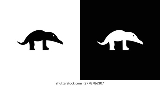 Ant eater icon black clipart pack.