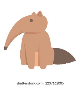 Ant eater icon cartoon vector. Giant animal. Forest fauna