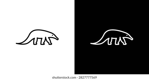 Ant eater icon vector illustrations group