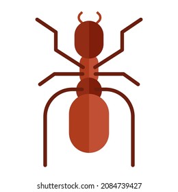 ant flat clipart vector illustration