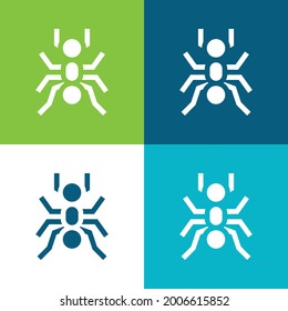 Ant Flat four color minimal icon set