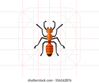 Ant flat icon