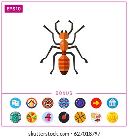 Ant flat icon