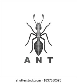 Ant Geometric Triangle Logo Icon Design, Ant Triangle