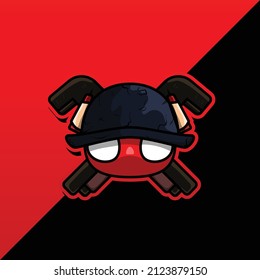 
ant head and fighting attribute vector character