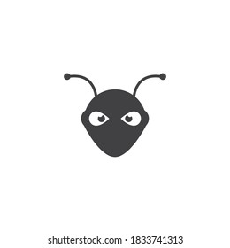 Ant head illustration Logo template vector design