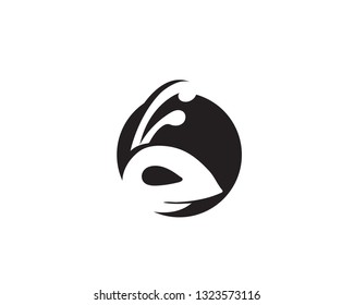 Ant head Logo template vector illustration design
