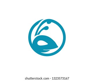 Ant head Logo template vector illustration design
