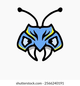 ant head vector design in cartoon style