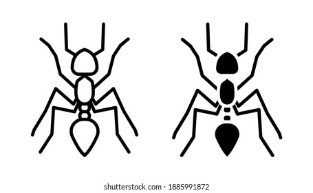 ant icon. animal sign. vector illustration