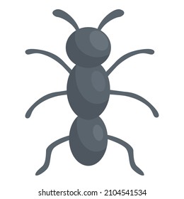Vector de dibujos animados de iconos de la hormiga. Carácter lindo. Falsa reina
