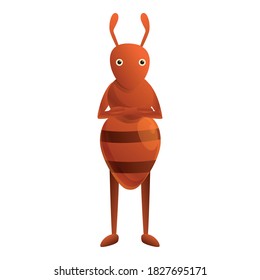 Ant icon. Cartoon of ant vector icon for web design isolated on white background