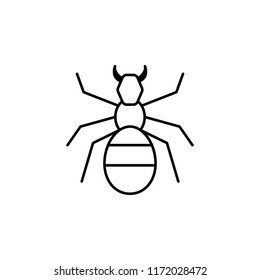 ant  icon. Element of pest icon for mobile concept and web apps. Thin line ant  icon can be used for web and mobile