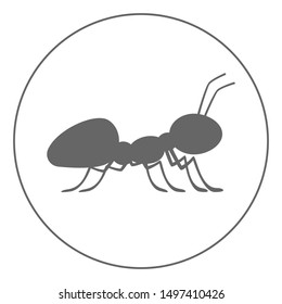 Ant icon. Insect sign. Vector.