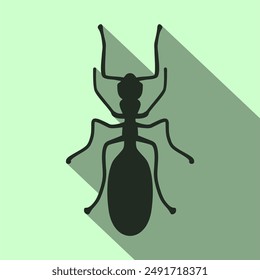 Ant icon, insect symbol. Animal pictogram, flat vector sign isolated on white background. Simple vector illustration for graphic and web design.