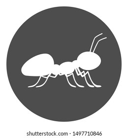 Ant icon. Insect symbol. Vector.