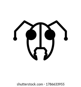 Icono de ant o logotipo símbolo de signo aislado ilustración vectorial - iconos vectoriales de estilo negro de alta calidad
