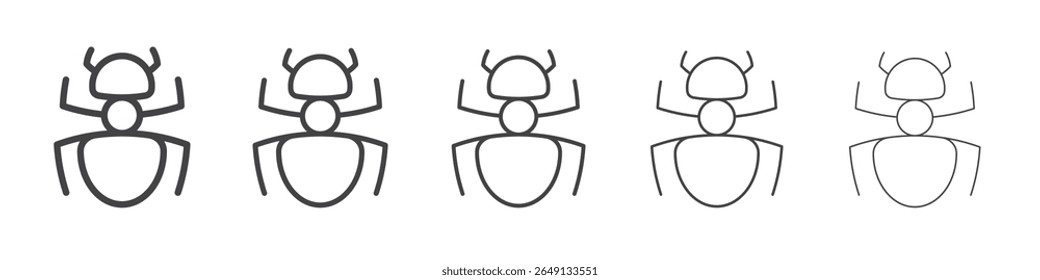 Ícone do Ant símbolo do vetor de ilustração de contorno