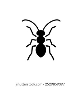 Ant Icon Representing Insects, Nature, and Pest Control - Ideal for Biology, Nature Studies, and Environmental Designs