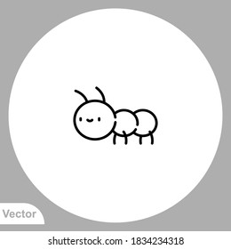 Ant icon sign vector,Symbol, logo illustration for web and mobile