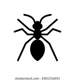 Ant icon. Simple vector sign