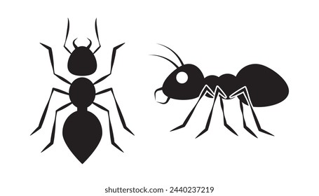 Ant icon, template for graphic and web design. vector illustration
