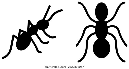 Ícone do Ant. Design de vetor de formiga. Ilustração de insetos e insetos.