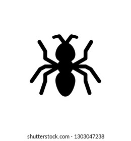 Ant icon, vector illustration. Flat design style. vector ant icon illustration isolated on white background, ant icon Eps10. ant icons graphic design vector symbols.
