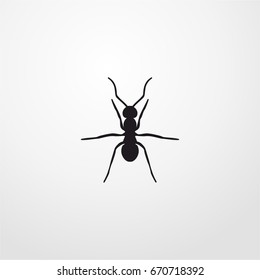 ant icon. vector sign symbol on white background