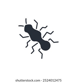 ant icon. vector.Editable stroke.linear style sign for use web design,logo.Symbol illustration.