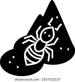 Ant icon for wildlife and nature world