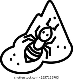 Ant icon for wildlife and nature world