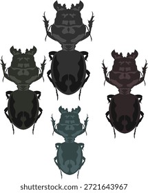 Conjunto de ilustraciones de hormigas que simbolizan el trabajo en equipo, la disciplina y la naturaleza.