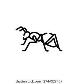 Ant Insect Bug Animal Nature Icon Design Illustration