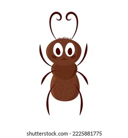 ant insect cartoon icon isolated
