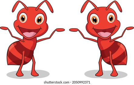 Ant Insect cartoon vector art and illustration