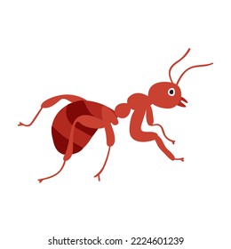 Ant. Insect. Flat illustration on white background.