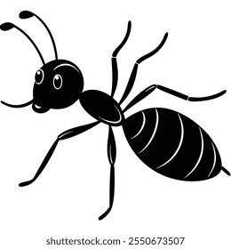 Ant insect flat vector illustration on a white background