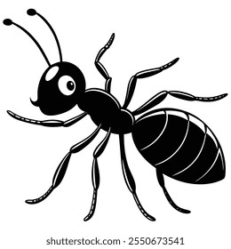 Ant insect flat vector illustration on a white background