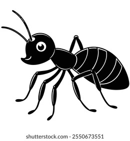 Ant insect flat vector illustration on a white background