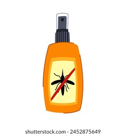 ant insect repellent cartoon. bee hornet, gnat chigger, flea lice ant insect repellent sign. isolated symbol vector illustration