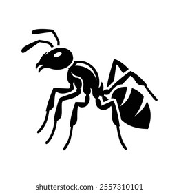 Ant insect Silhouette vector illustration isolated on a white background