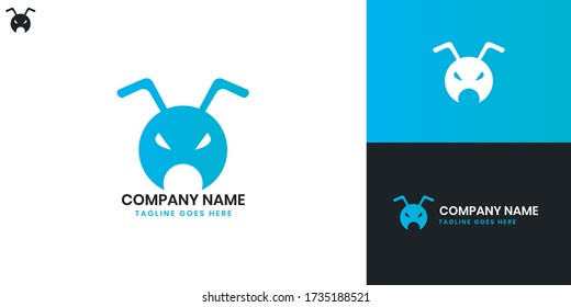 Ant Logo - All elements on this template are editable with vector software