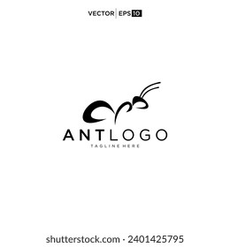 Ant Logo Design template. Vector Ant Illustration