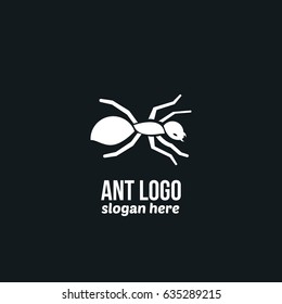 Ant Logo Design template. Vector Illustration