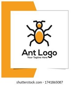 prima vectorial de diseño de logotipo de hormiga